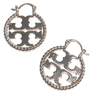 NEW Tory Burch Miller Rope Drop Earrings in SILVER